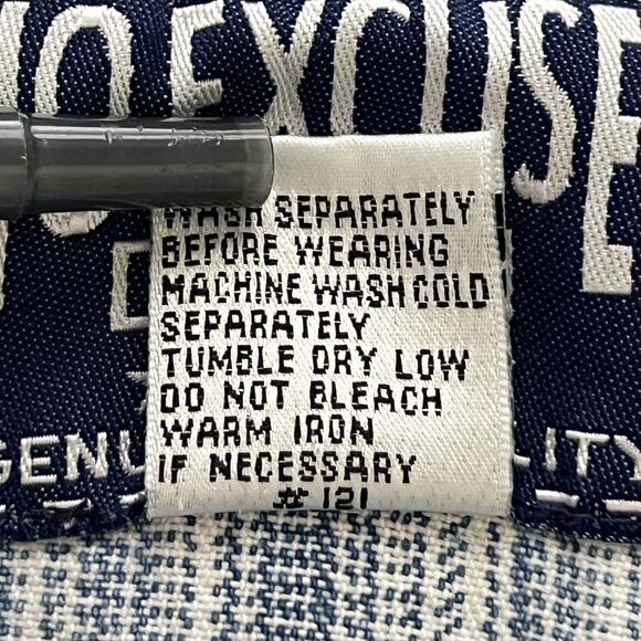 Vintage No Excuses Denim Overalls Bib Jean Shortalls Women's Size M Y2K 90s - Picture 4 of 5